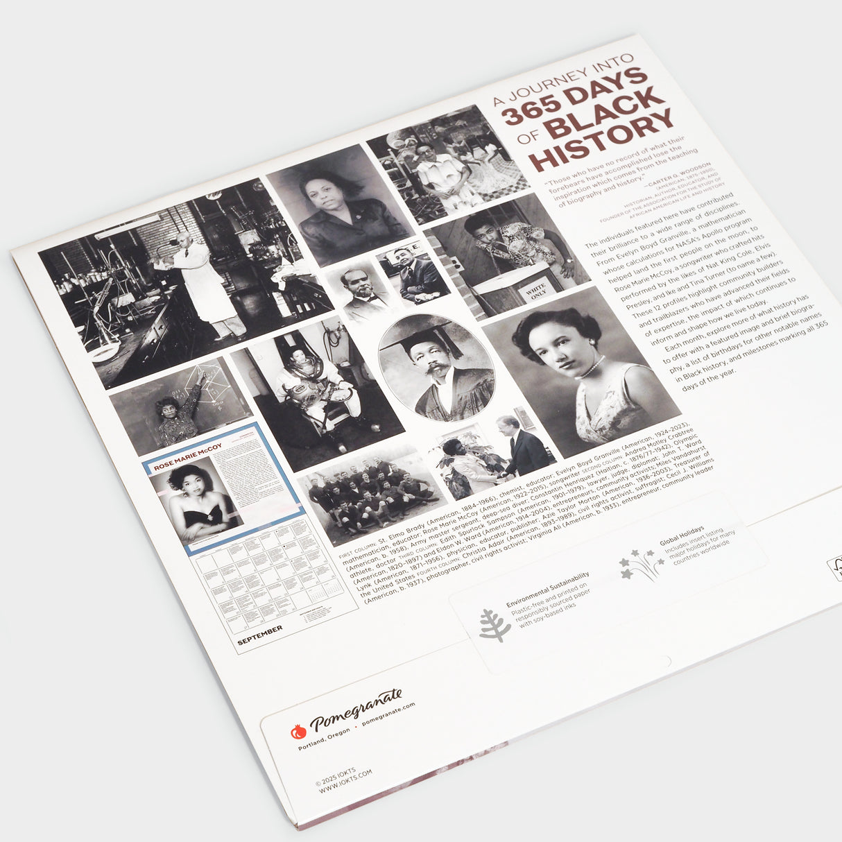 A Journey Into 365 Days of Black History 2026 Wall Calendar