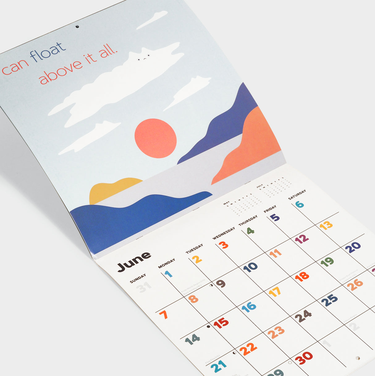 Catffirmations 2026 Wall Calendar