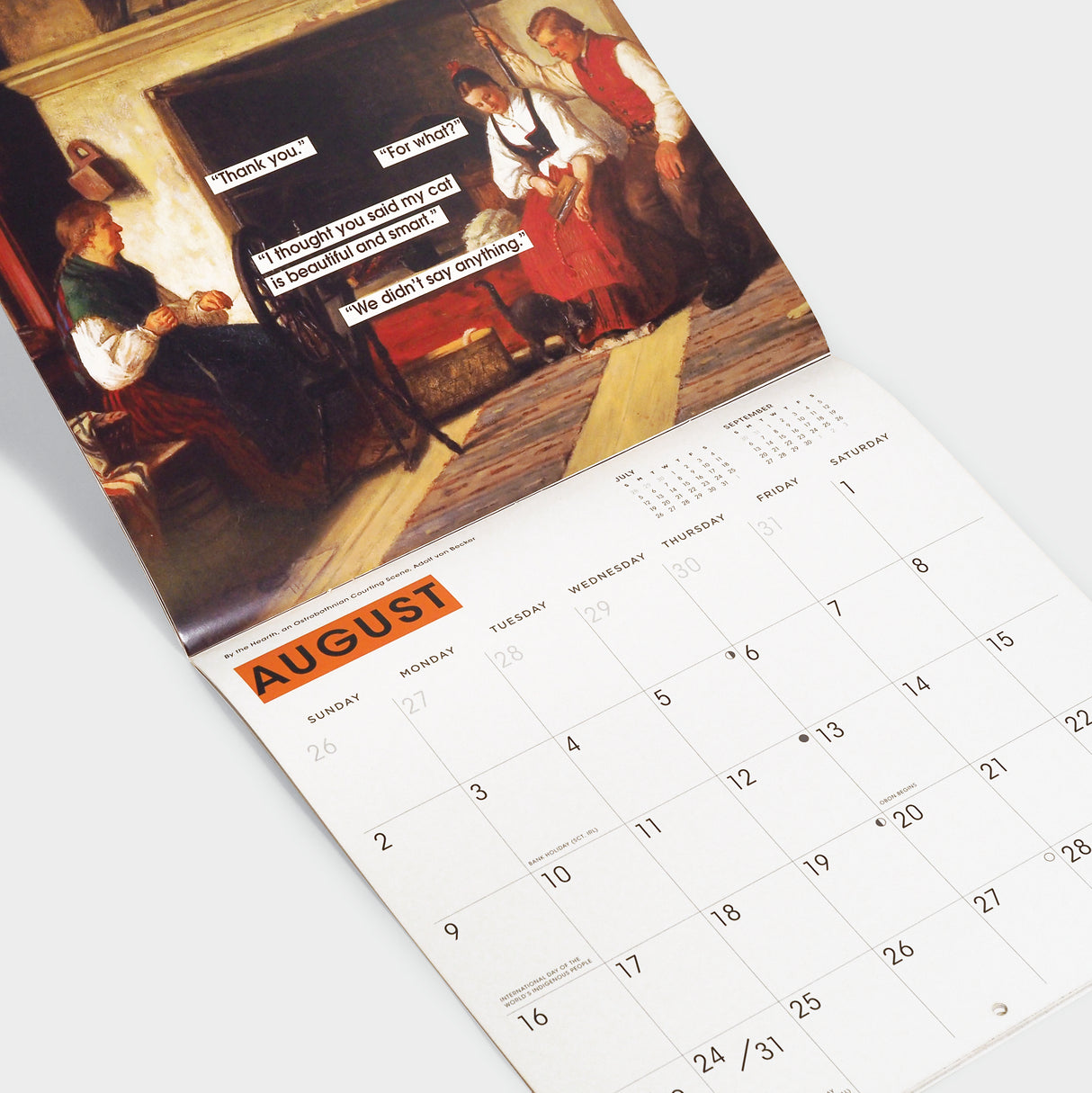 Cat People to Judge in Art and Life 2026 Wall Calendar