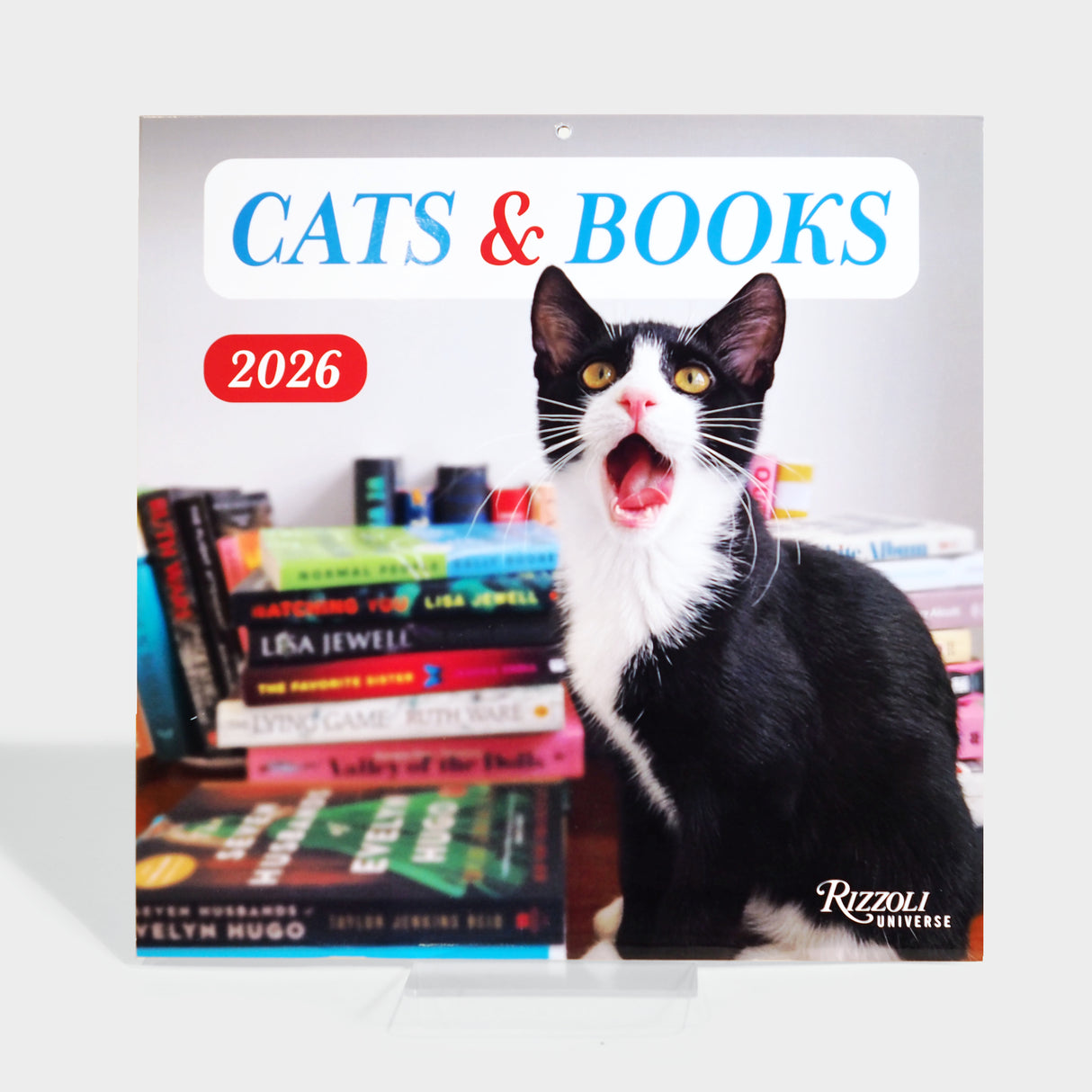 Cats and Books 2026 Wall Calendar