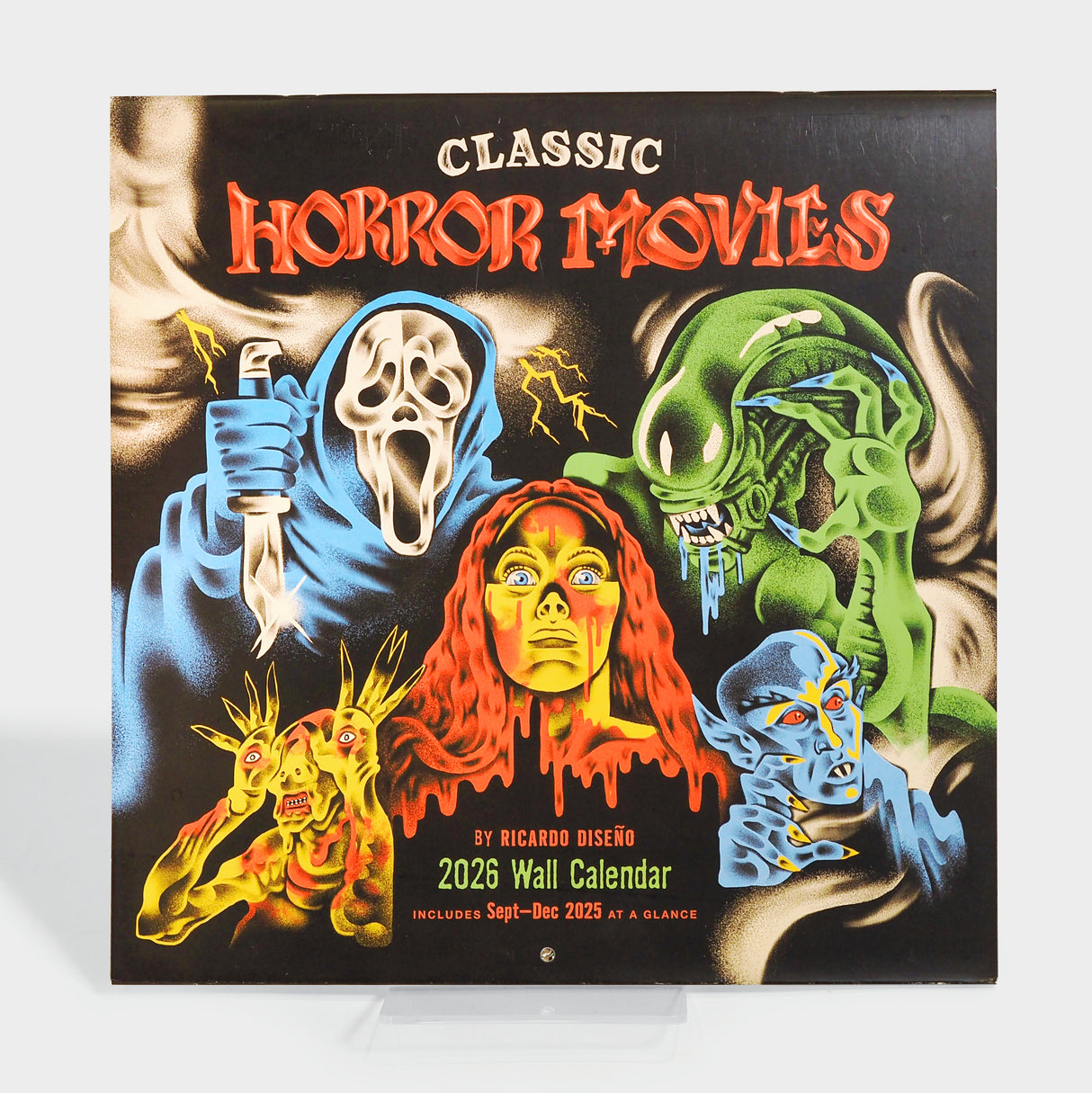 Classic Horror Movies 2026 Wall Calendar
