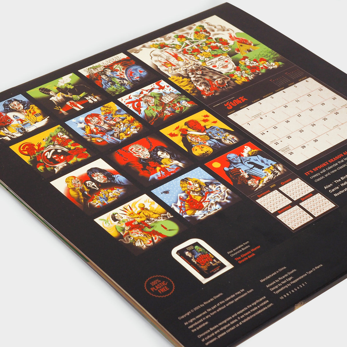 Classic Horror Movies 2026 Wall Calendar