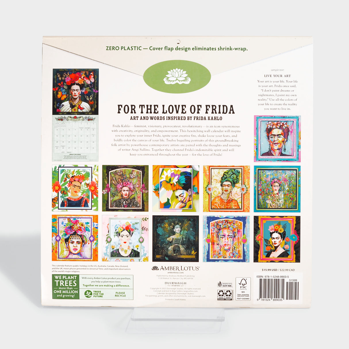 For the Love of Frida 2026 Wall Calendar: Art and Words Inspired by Frida Kahlo