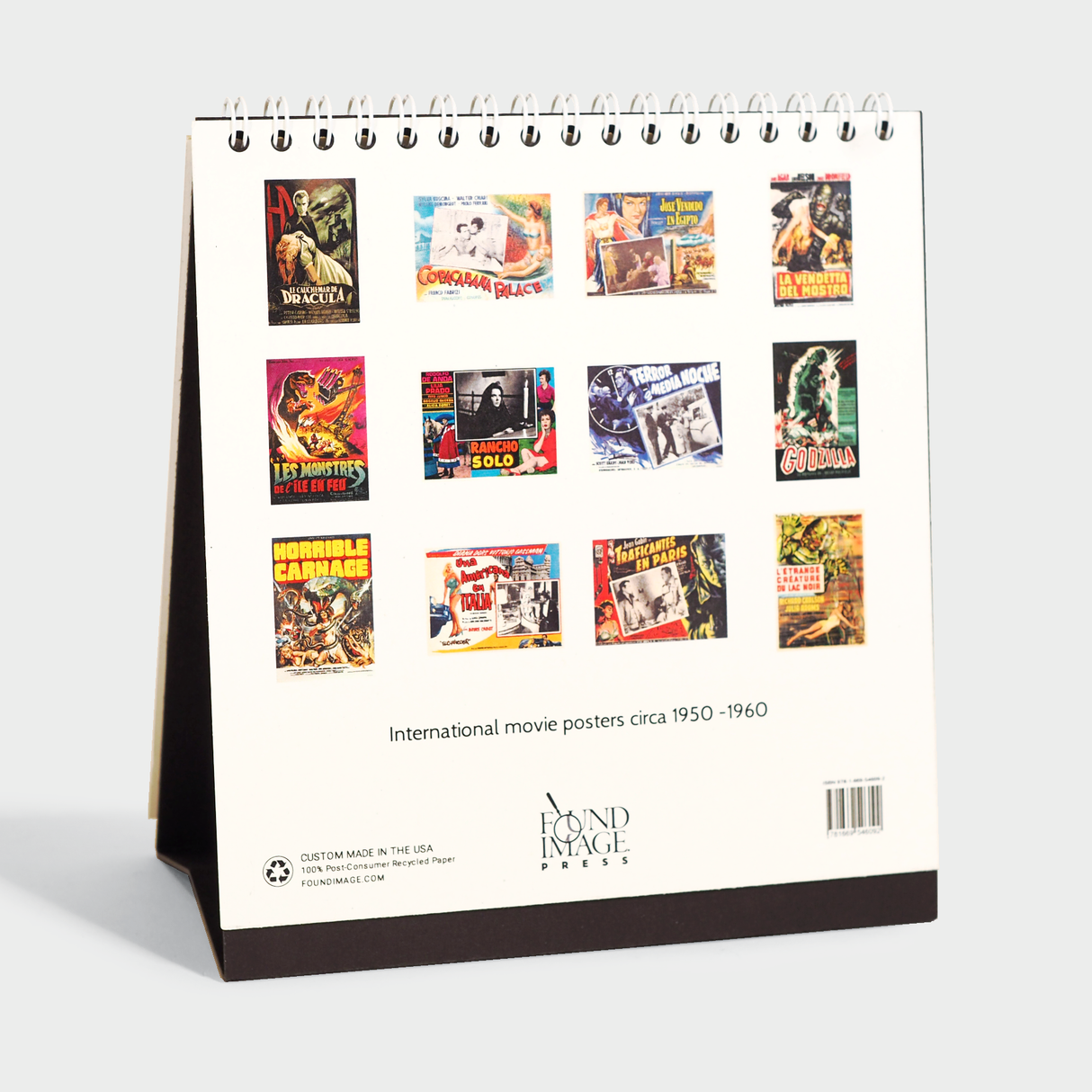 2026 Movie Posters Easel Desk Calendar