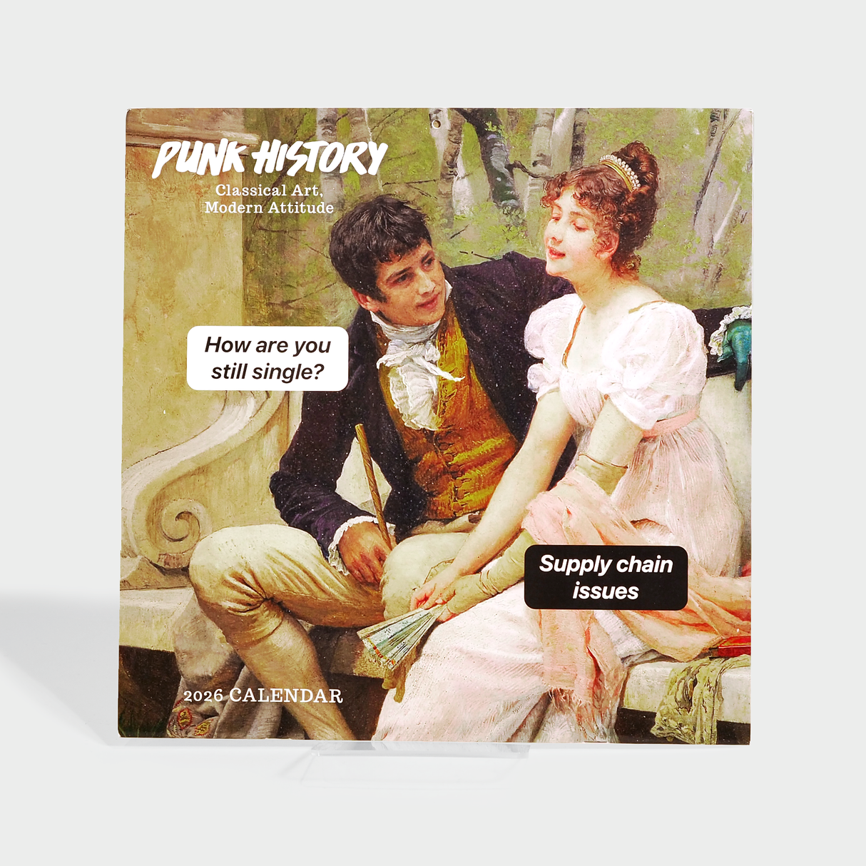 Punk History 2026 Wall Calendar: Classical Art, Modern Attitude