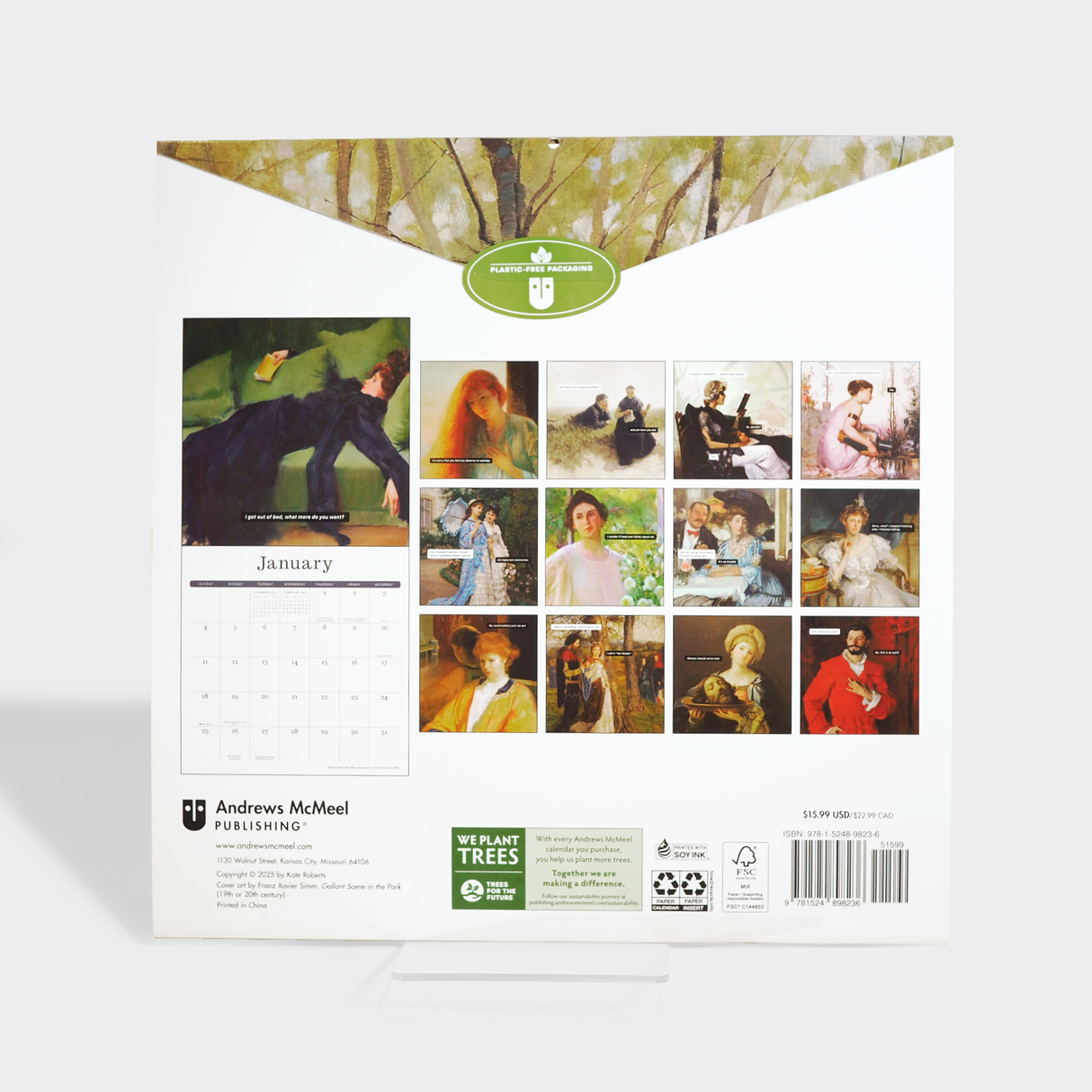 Punk History 2026 Wall Calendar: Classical Art, Modern Attitude