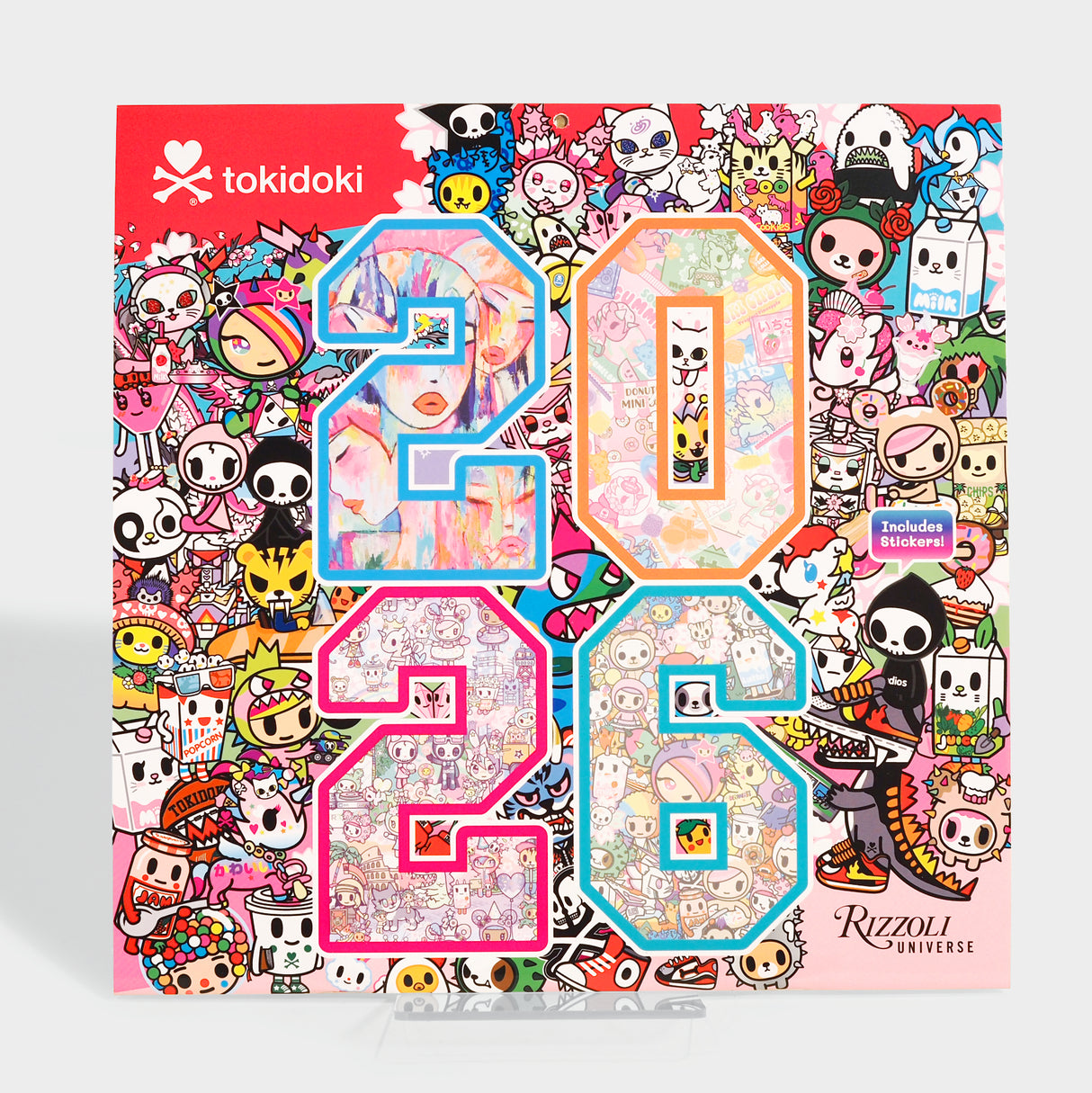 Tokidoki 2026 Wall Calendar (Includes Stickers)