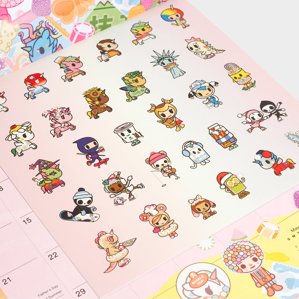 Tokidoki 2026 Wall Calendar (Includes Stickers)