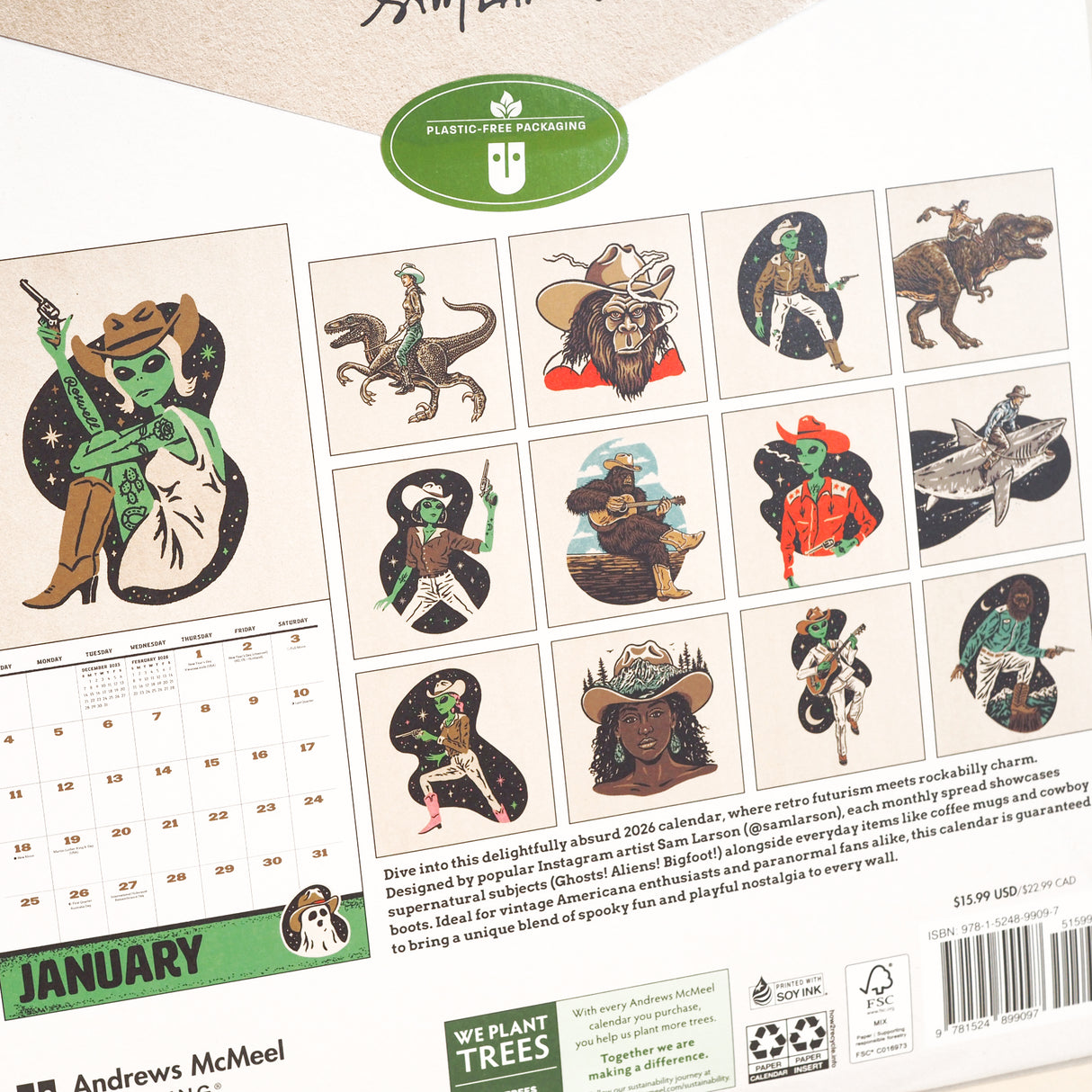 Weird West 2026 Wall Calendar