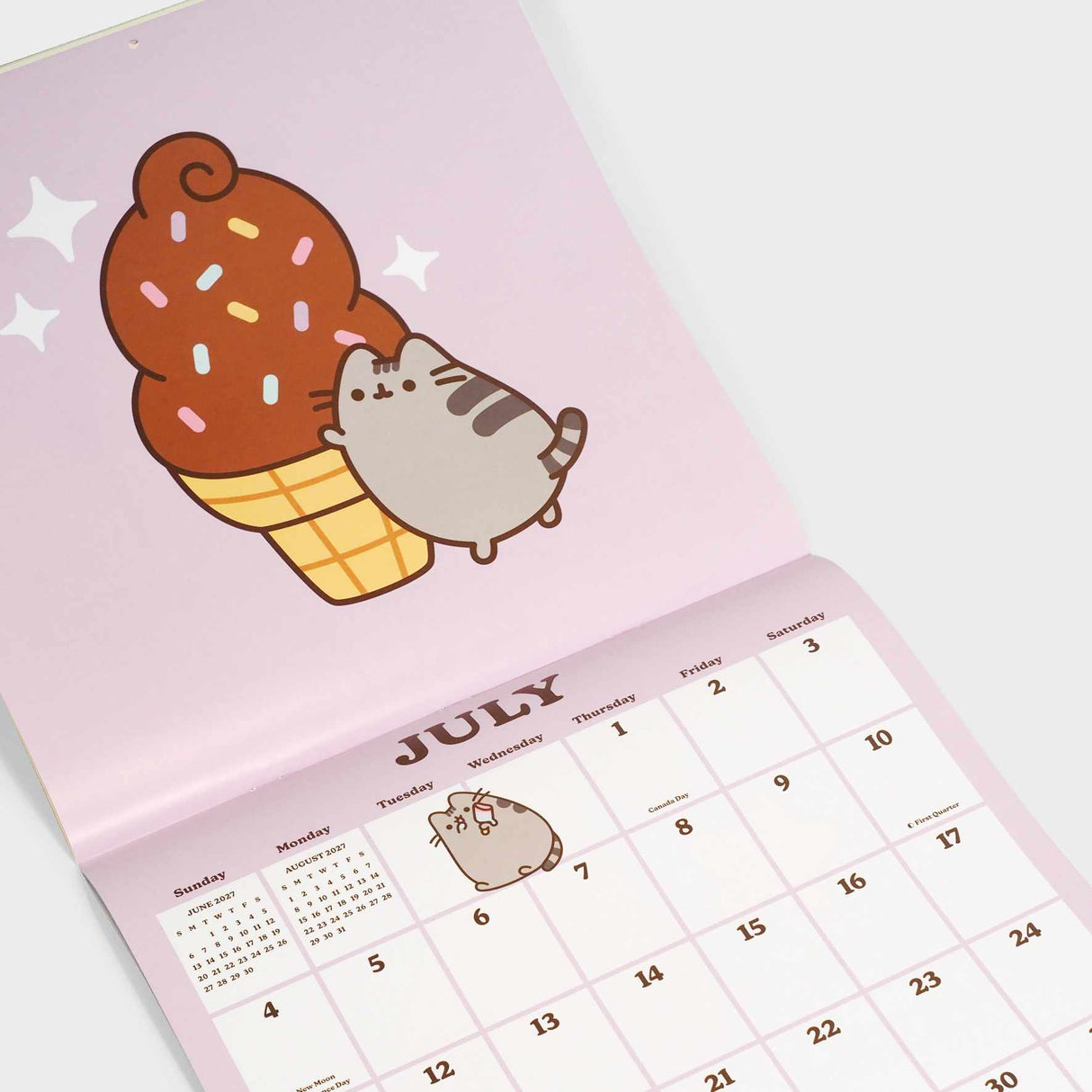 Pusheen 2027 Wall Calendar with Stickers