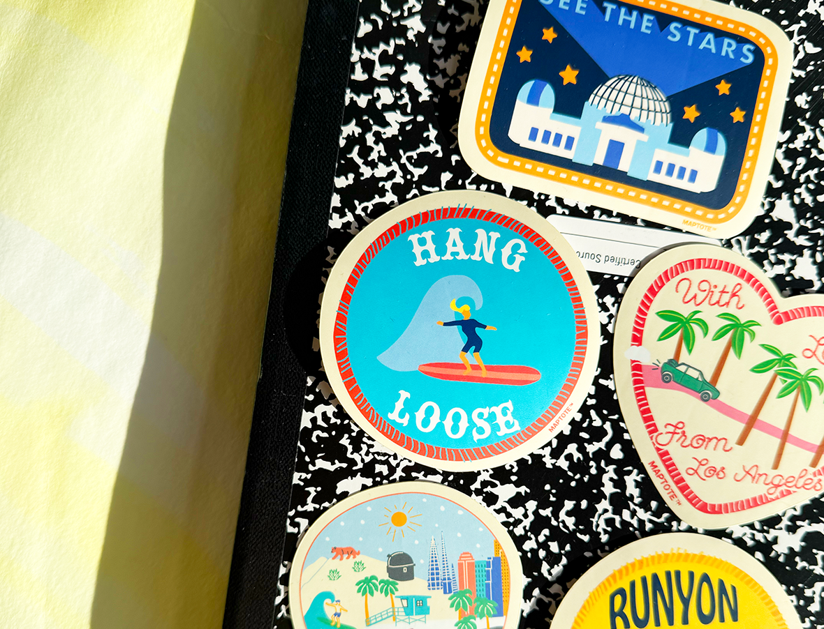 Los Angeles With Love Palm Trees Sticker