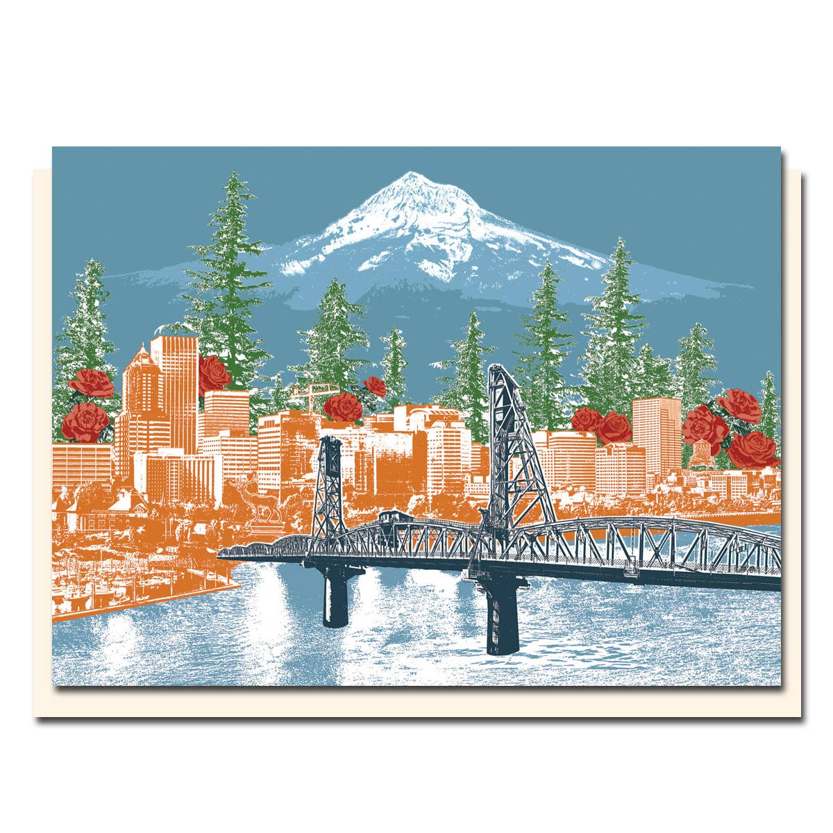 Los Angeles Urban Collage Card