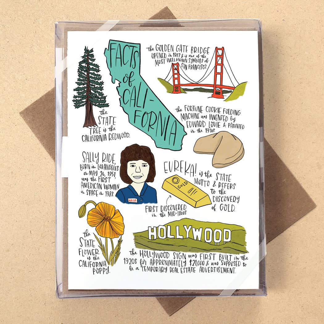 California State Facts Boxed Card Set