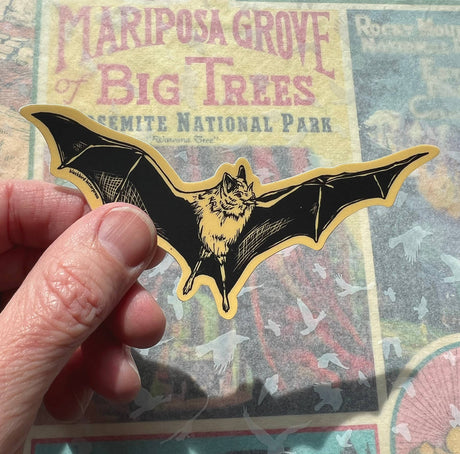 Brown Bat Sticker