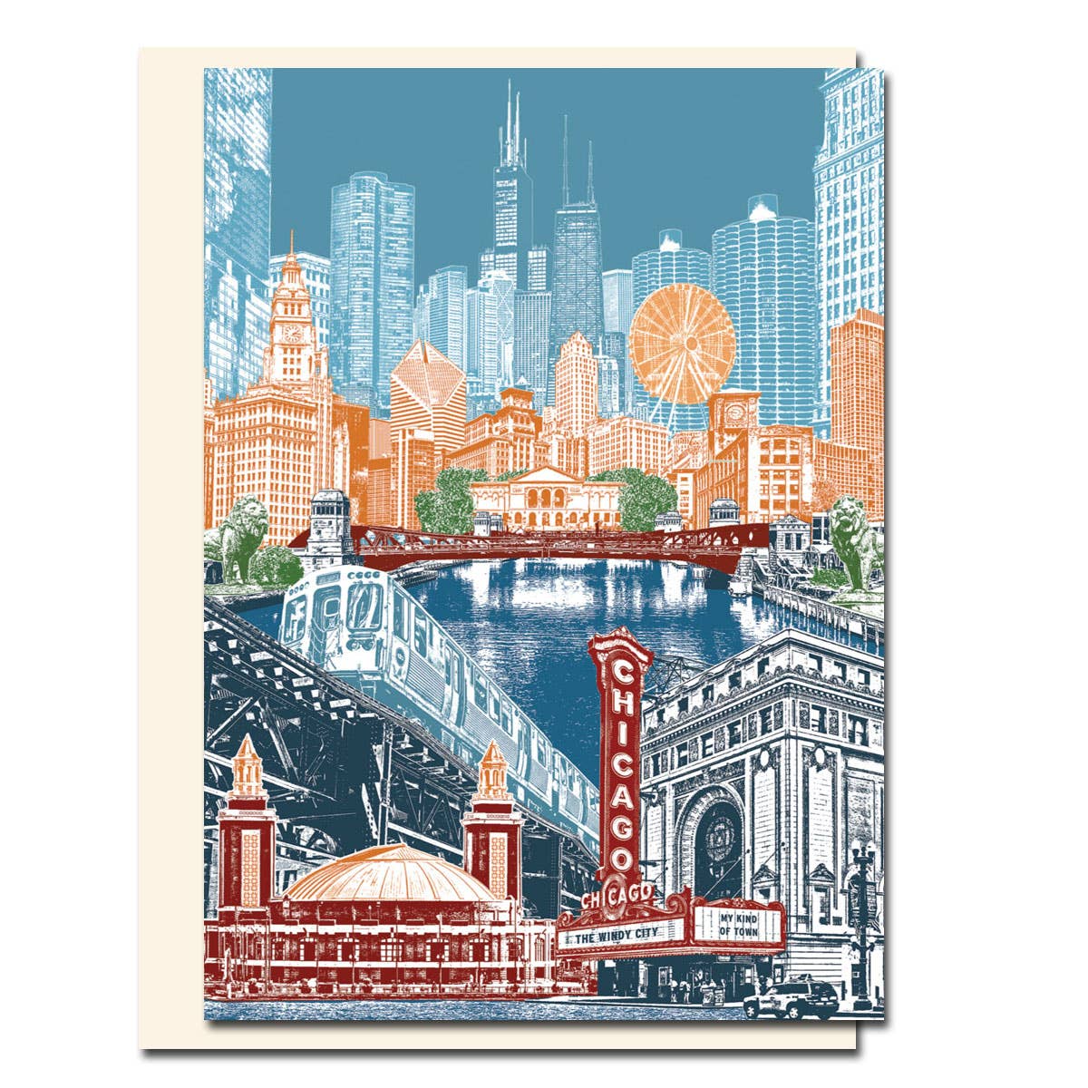 Los Angeles Urban Collage Card