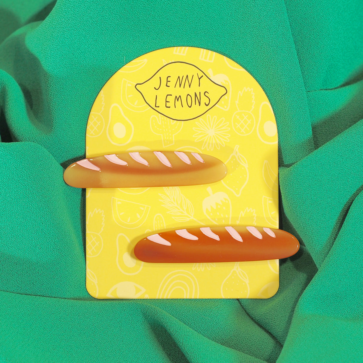 Baguette Alligator Hair Clip Set