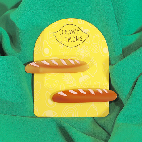 Baguette Alligator Hair Clip Set