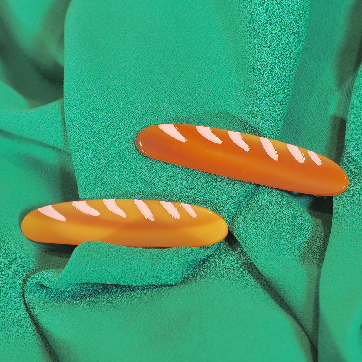 Baguette Alligator Hair Clip Set