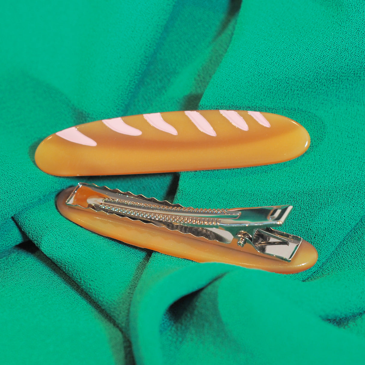 Baguette Alligator Hair Clip Set
