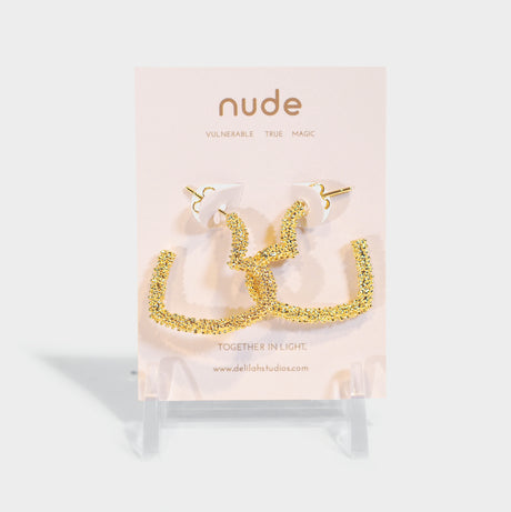 Beaded Heart Earrings