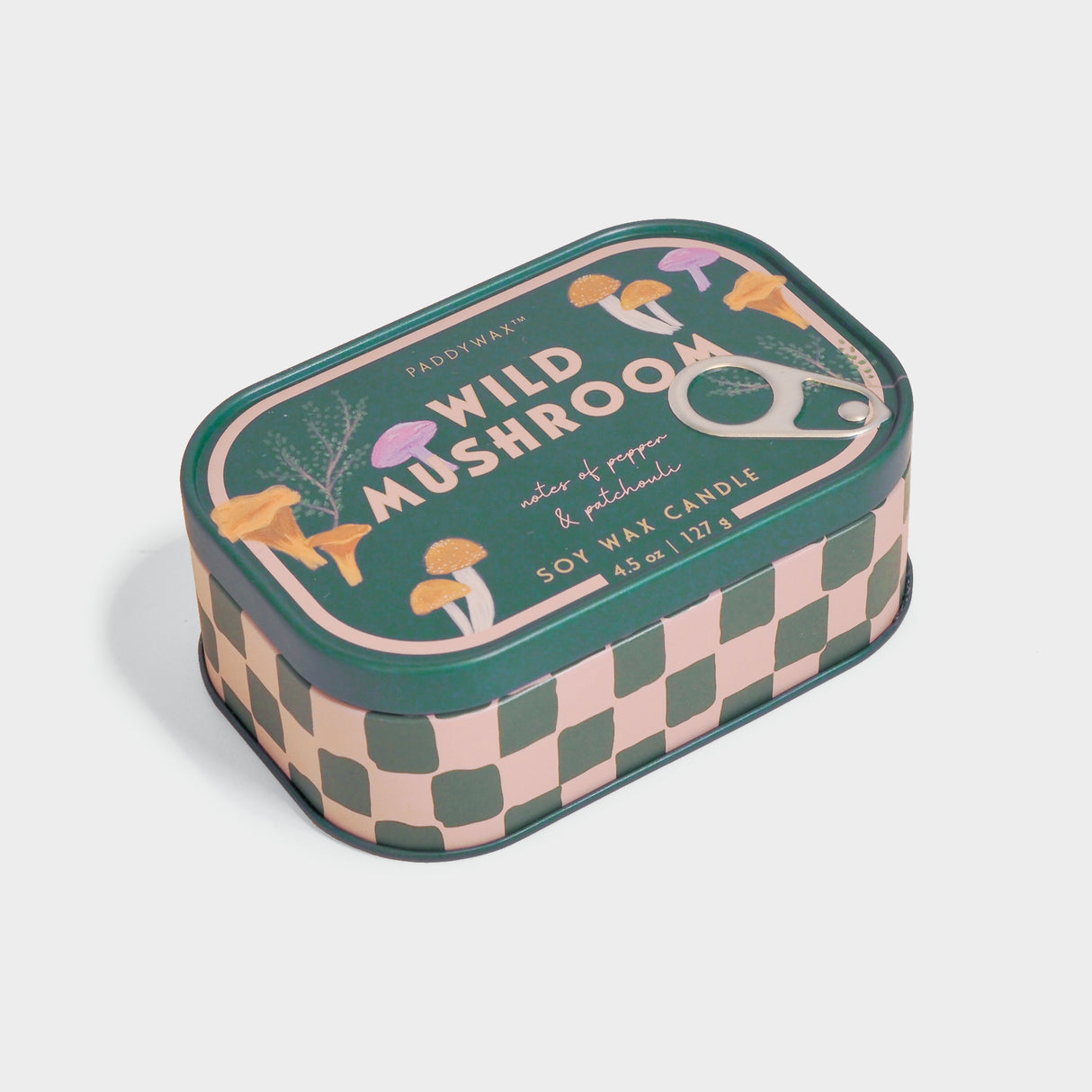 Bistro 4.5 Ounce Printed Tin Candle - Wild Mushroom