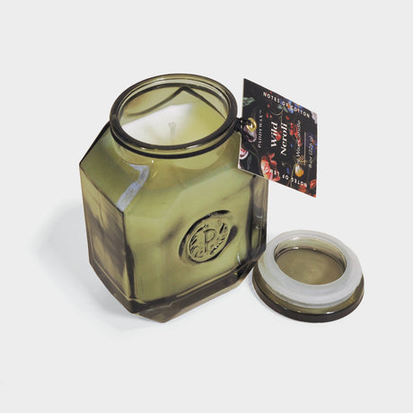 Botanica 8 Ounce Transparent Green Candle - Wild Neroli