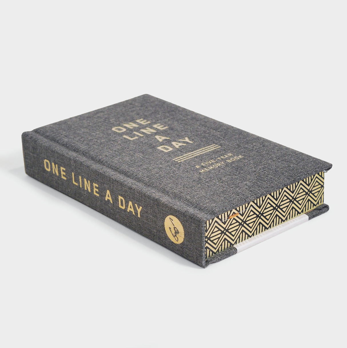 Charcoal Canvas One Line a Day: A Five-Year Memory Book