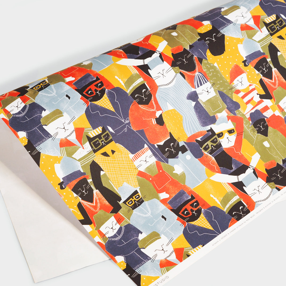Cool Cats Gift Wrap Sheet