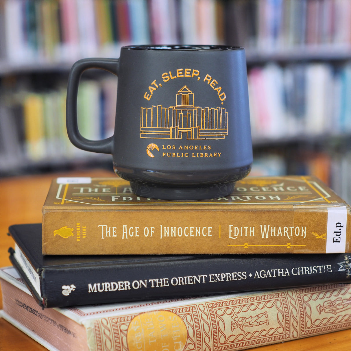 Eat, Sleep, Read. Los Angeles Public Library Mug