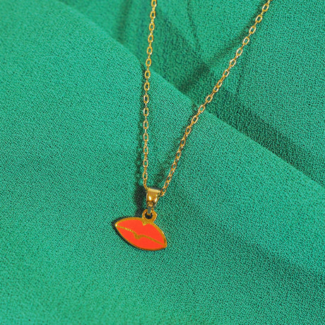 Eye/Lips Two-Sided Pendant