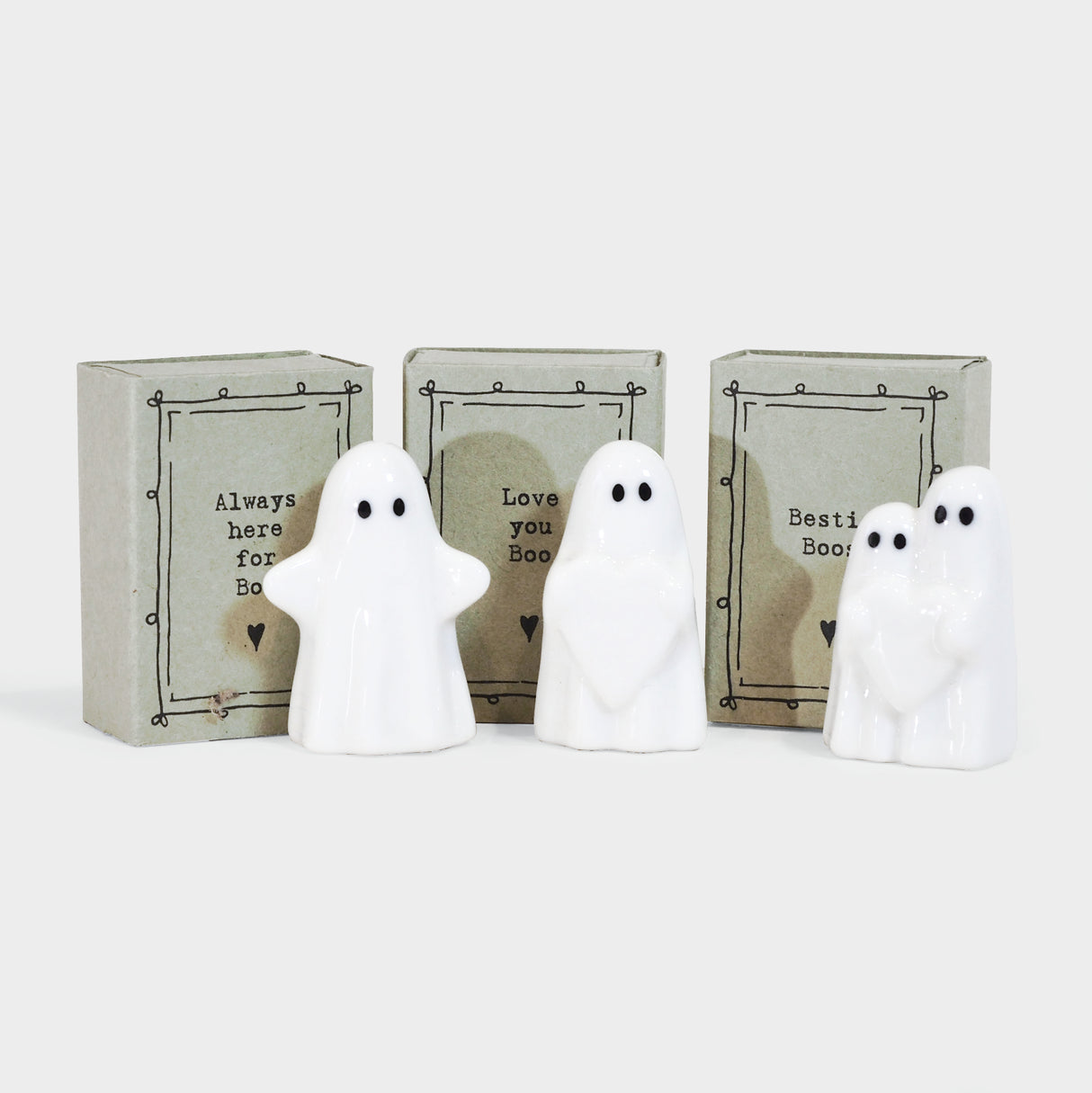 Ghost Figurine in Box with Saying