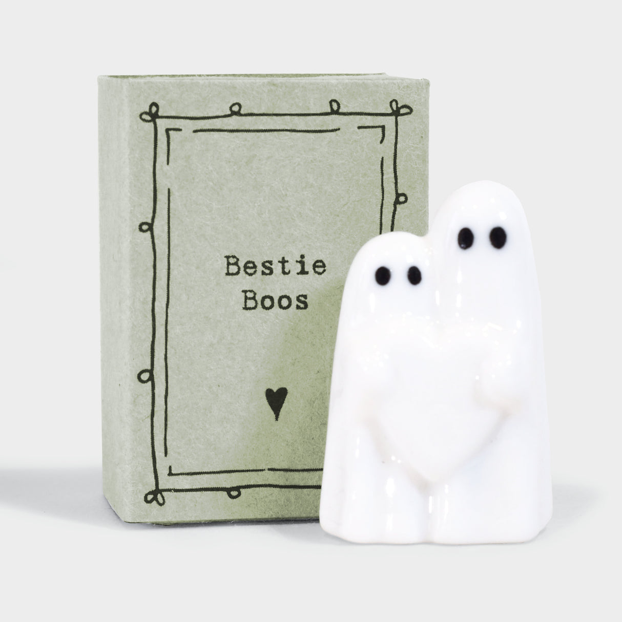 Ghost Figurine in Box with Saying