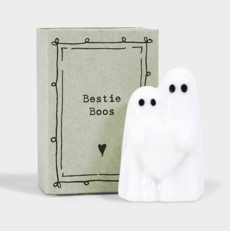 Ghost Figurine in Box with Saying