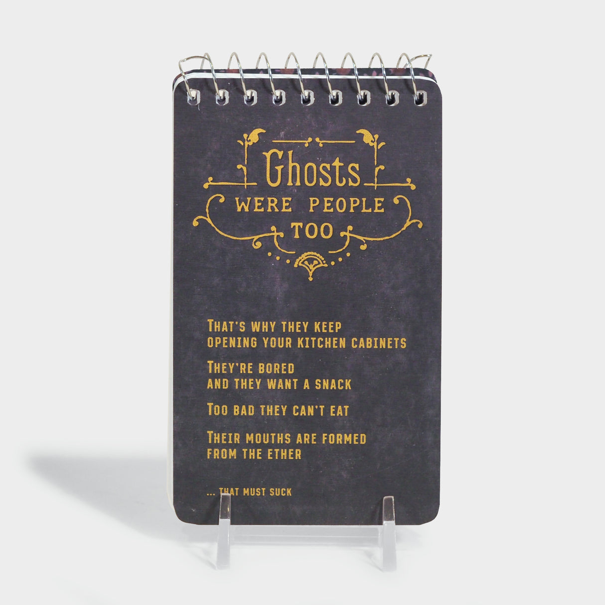 Ghosts Were People 3x5 Spiral Notebook