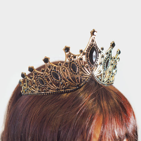 Gold & Black Tiara