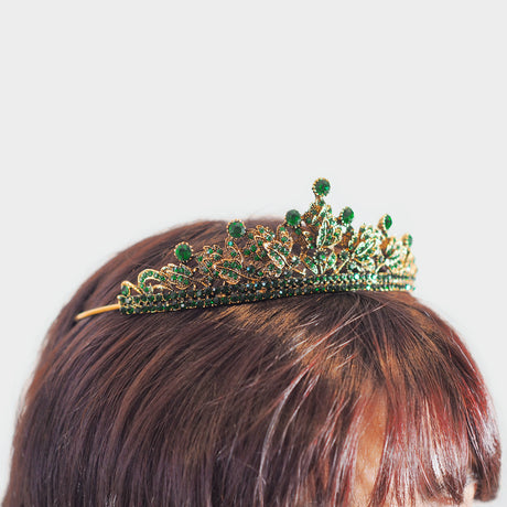 Gold & Green Tiara