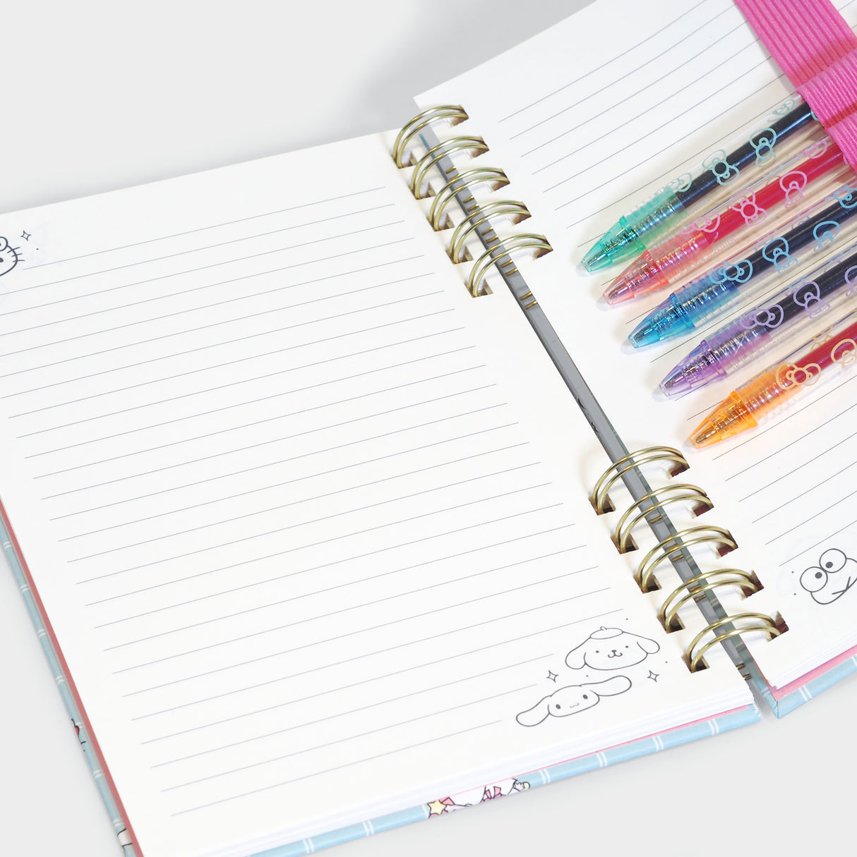 Hello Kitty & Friends Blue Grid Harper Notebook & Pen