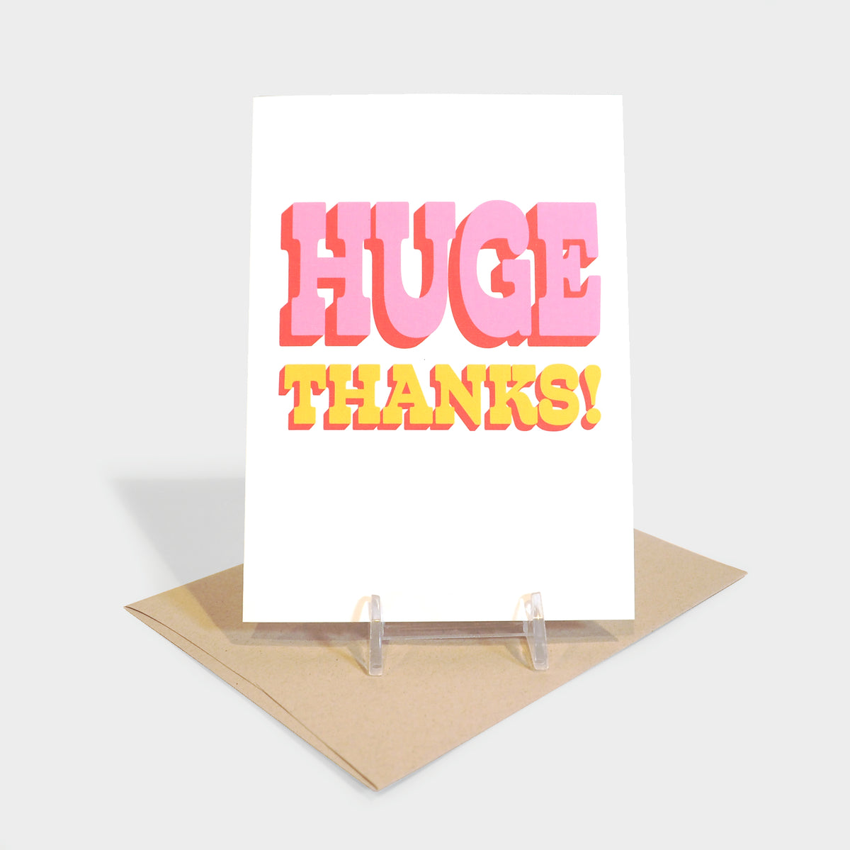 Huge Thanks Greeting Card The Library Store