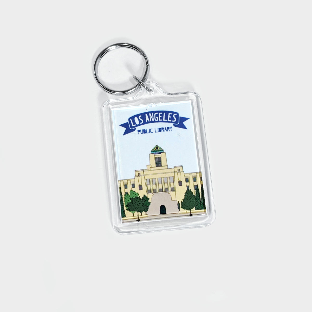 Los Angeles Public Library Keychain Illustrated by Nilina MasonCampbe