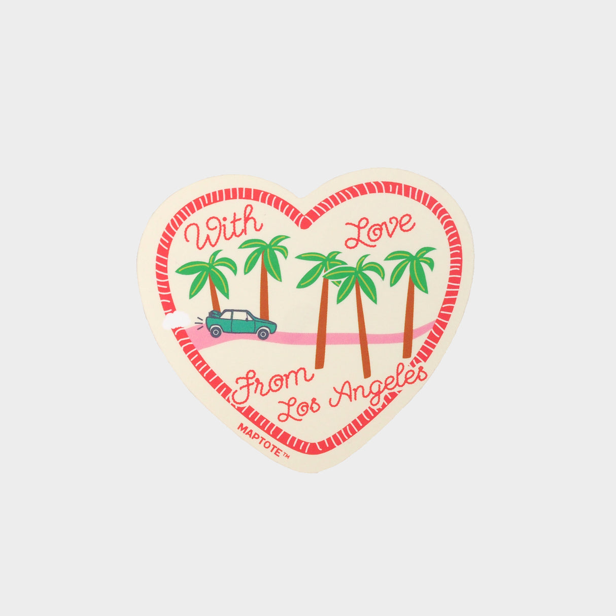 Los Angeles With Love Palm Trees Sticker