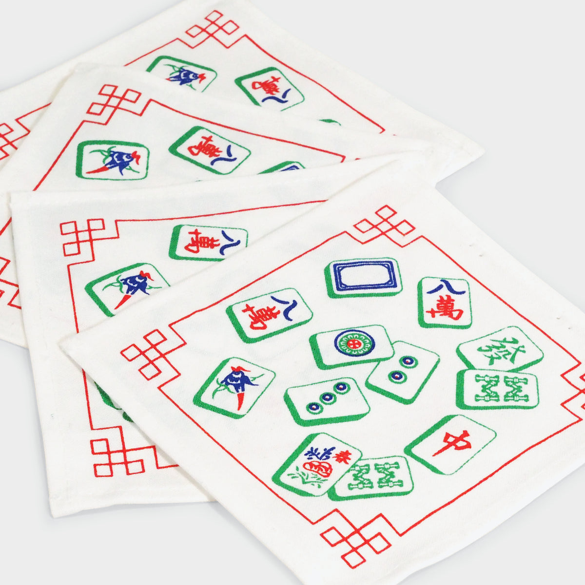 Mah Jong Tiles Cocktail Napkin Set