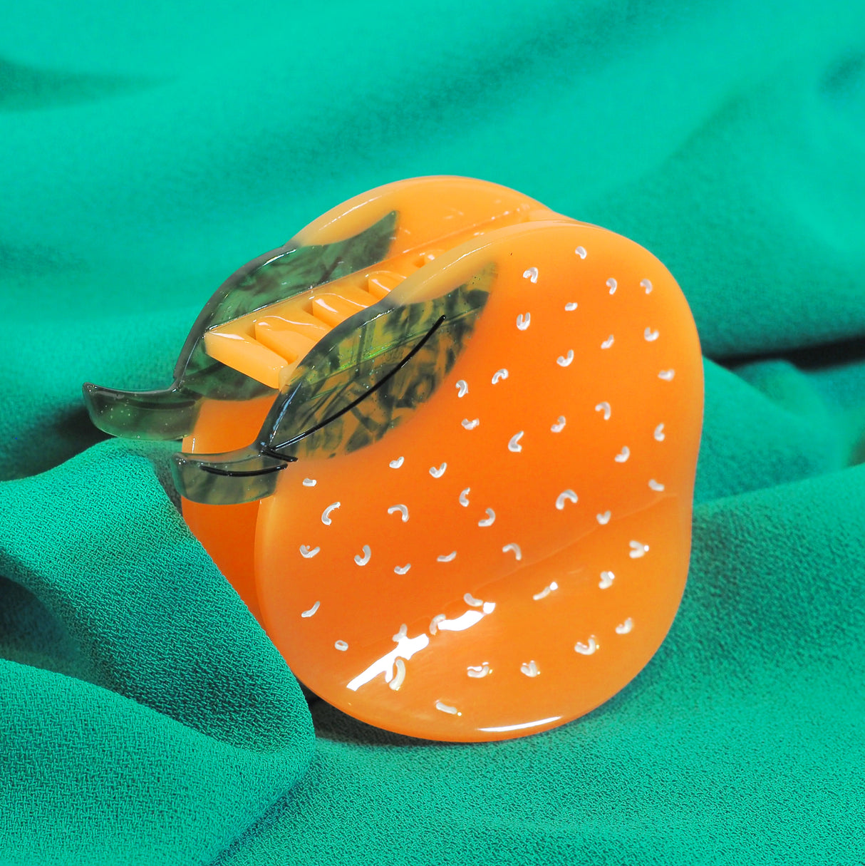 Midi Orange Hair Claw Clip