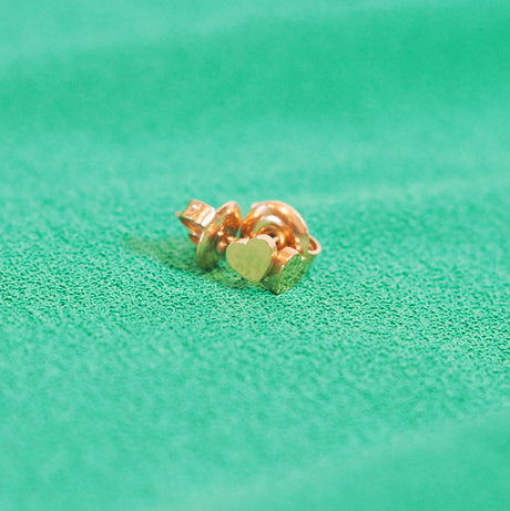 Rose Quartz Bowl & Gold Heart Studs Love You Set