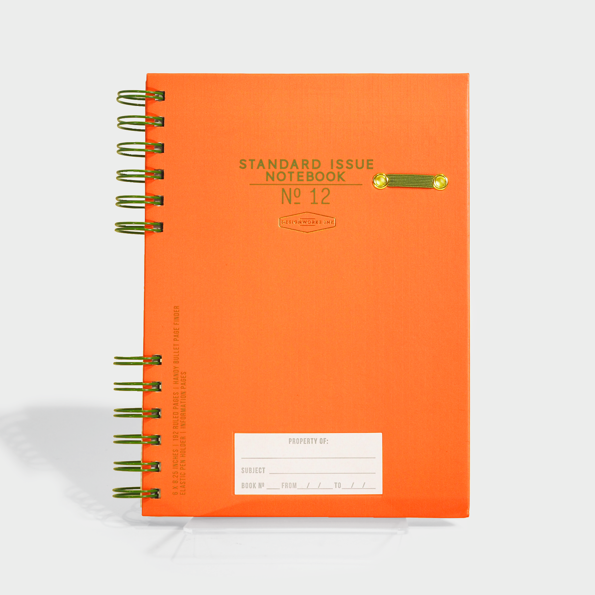 Standard Issue Planner Notebook No. 12 - Army Green & Chili