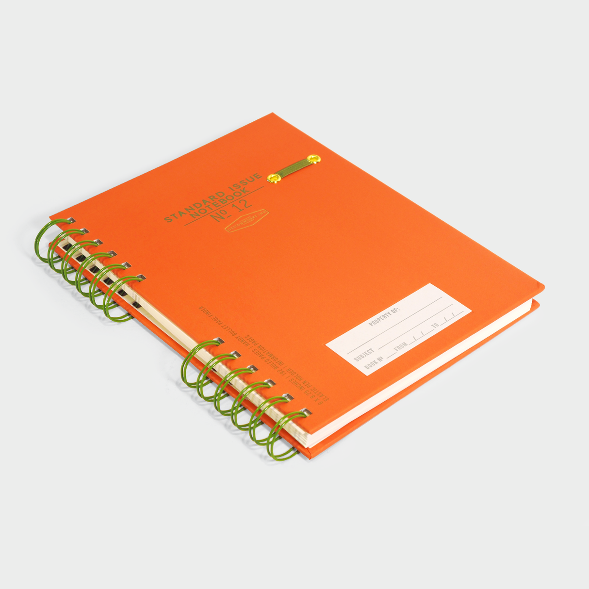 Standard Issue Planner Notebook No. 12 - Army Green & Chili