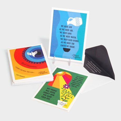 The Caged Bird Sings Note Cards: 12 Cards for Sharing the Wit and Wisdom of Maya Angelou
