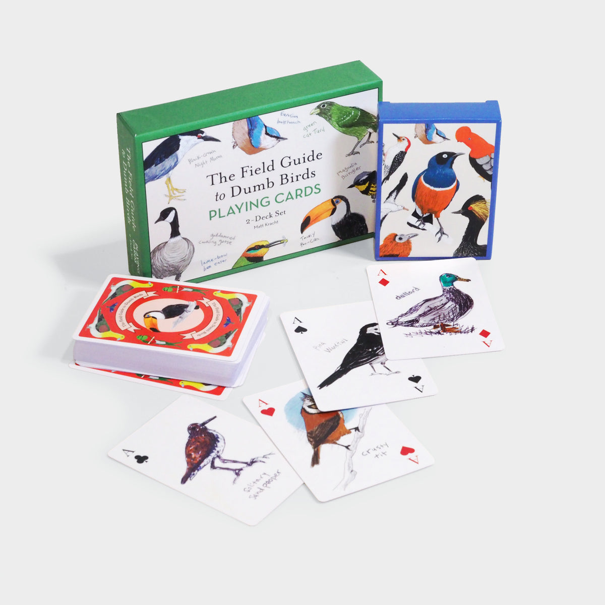 The Field Guide to Dumb Birds Playing Cards (2-Deck Set)