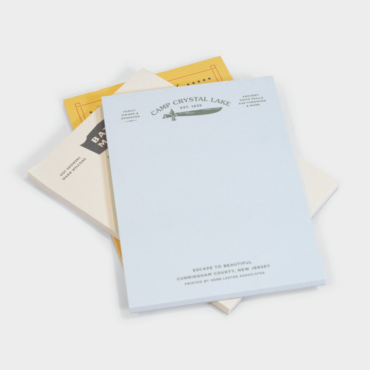 The Horror Set: Fictional Hotel Notepads