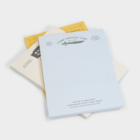 The Horror Set: Fictional Hotel Notepads