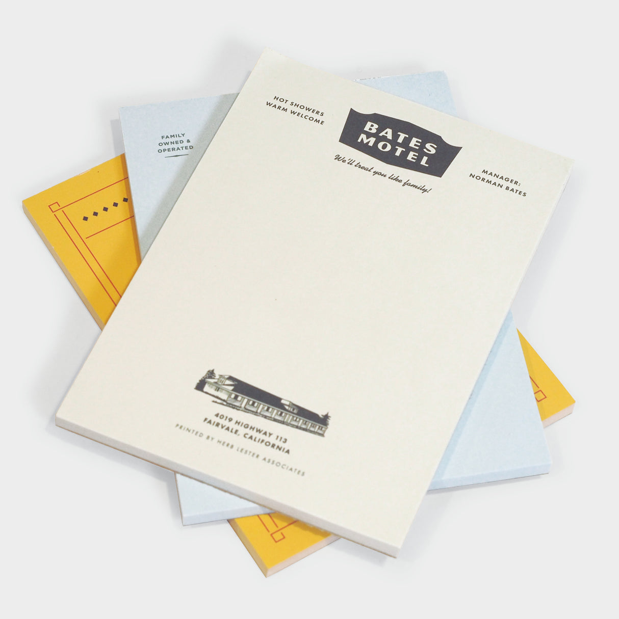 The Horror Set: Fictional Hotel Notepads